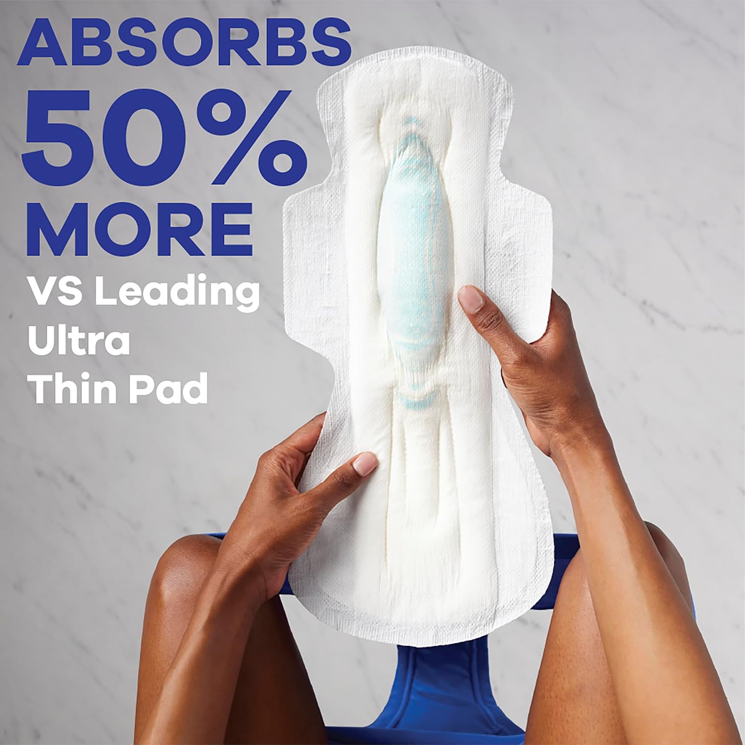 Always Maxi Sanitary Pads - Extra Heavy Overnight Pads with Wings - absorbs 50% more for ultimate protection during heavy period flow.