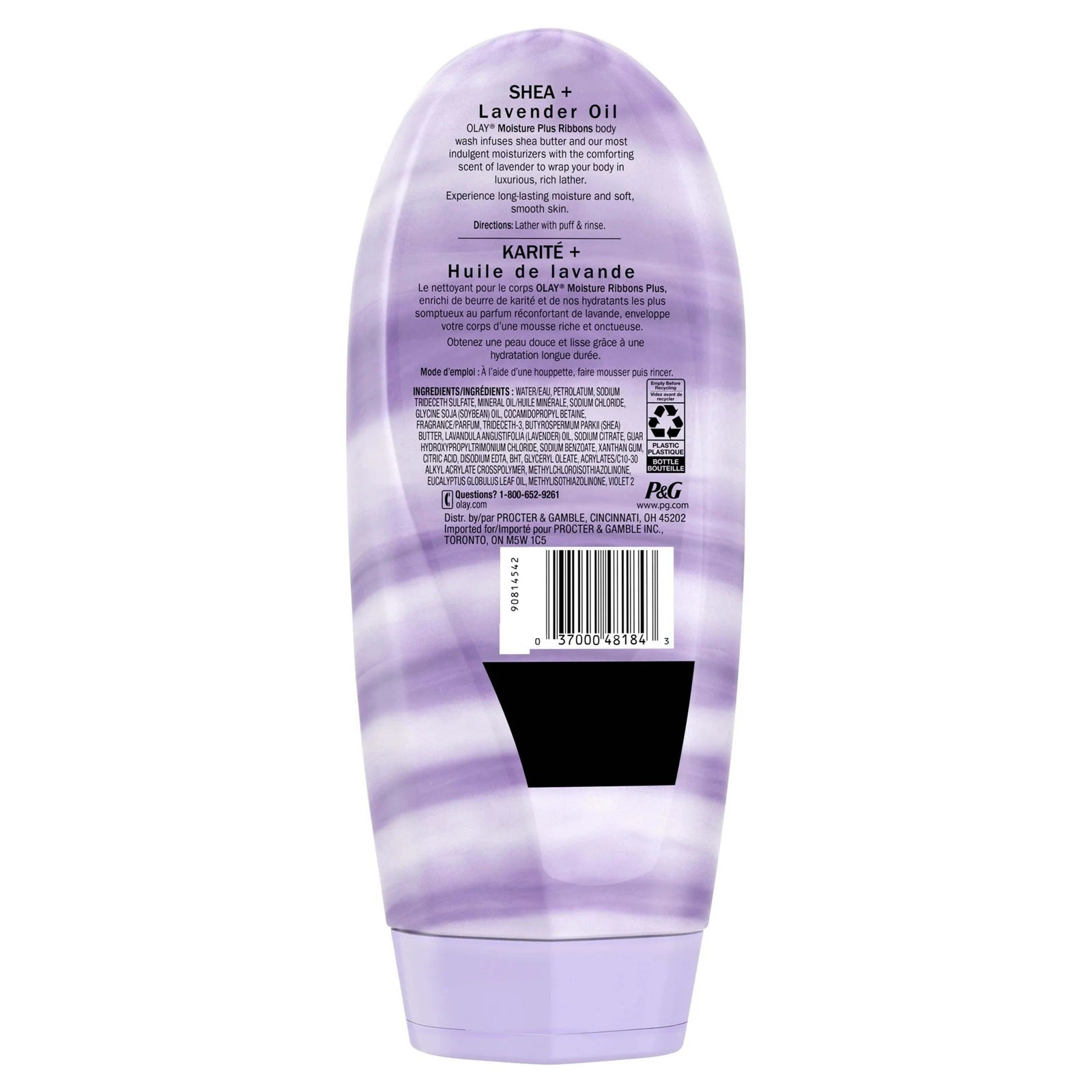 Shea butter + lavender oil Olay body wash