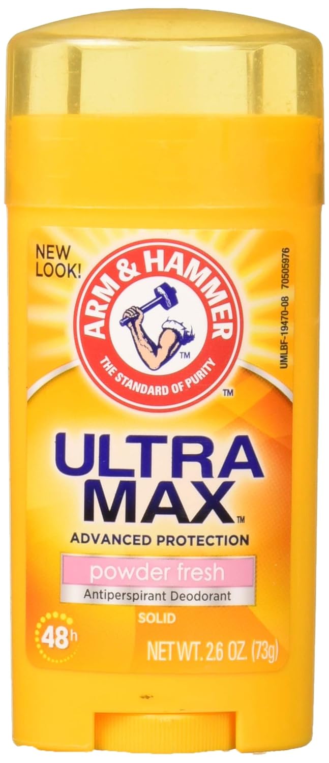 Ultramax Deodorant and Antiperspirant - Powder Fresh, 2.60 Ounce (Pack of 4)