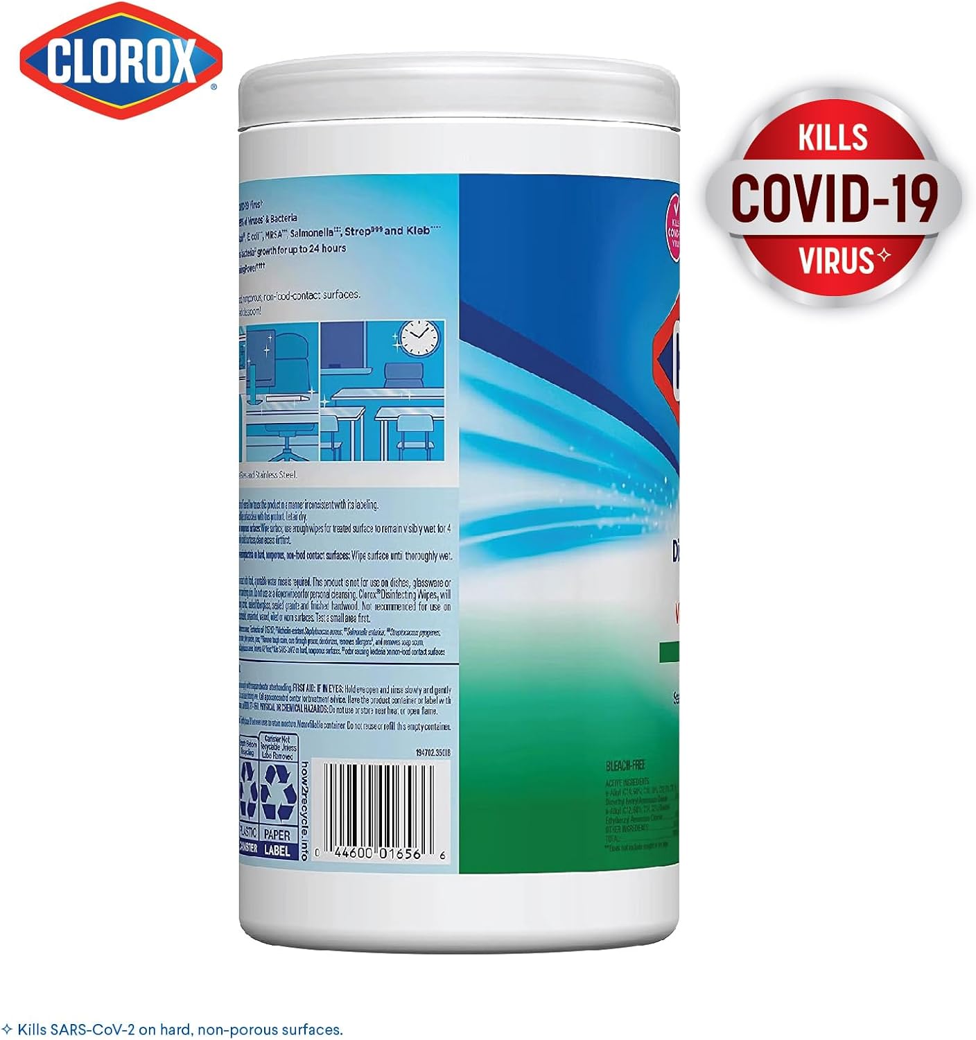 Clorox Disinfecting Wipes, Fresh Scent, 75 Count Canister