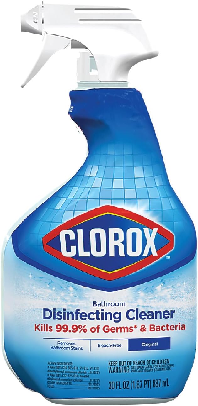 Clorox Disinfecting Bathroom Cleaner Spray, 30 Fluid Ounces