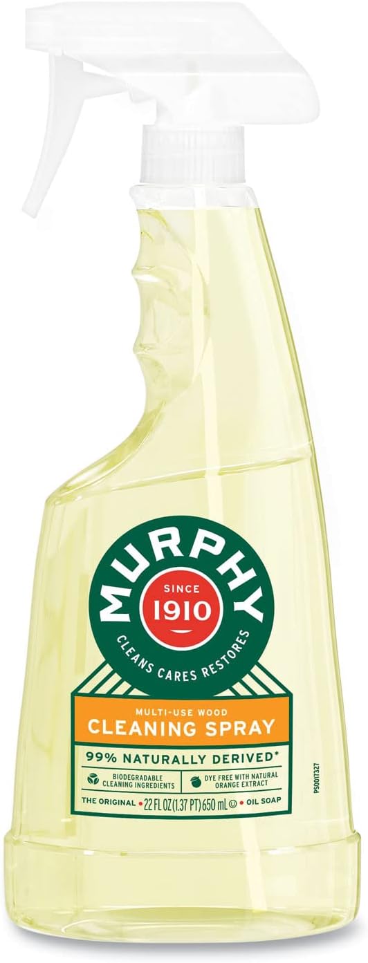 Murphy Soap Multi-Use Wood Cleaner with Orange Oil, 22 Fl Oz (Pack of 1)