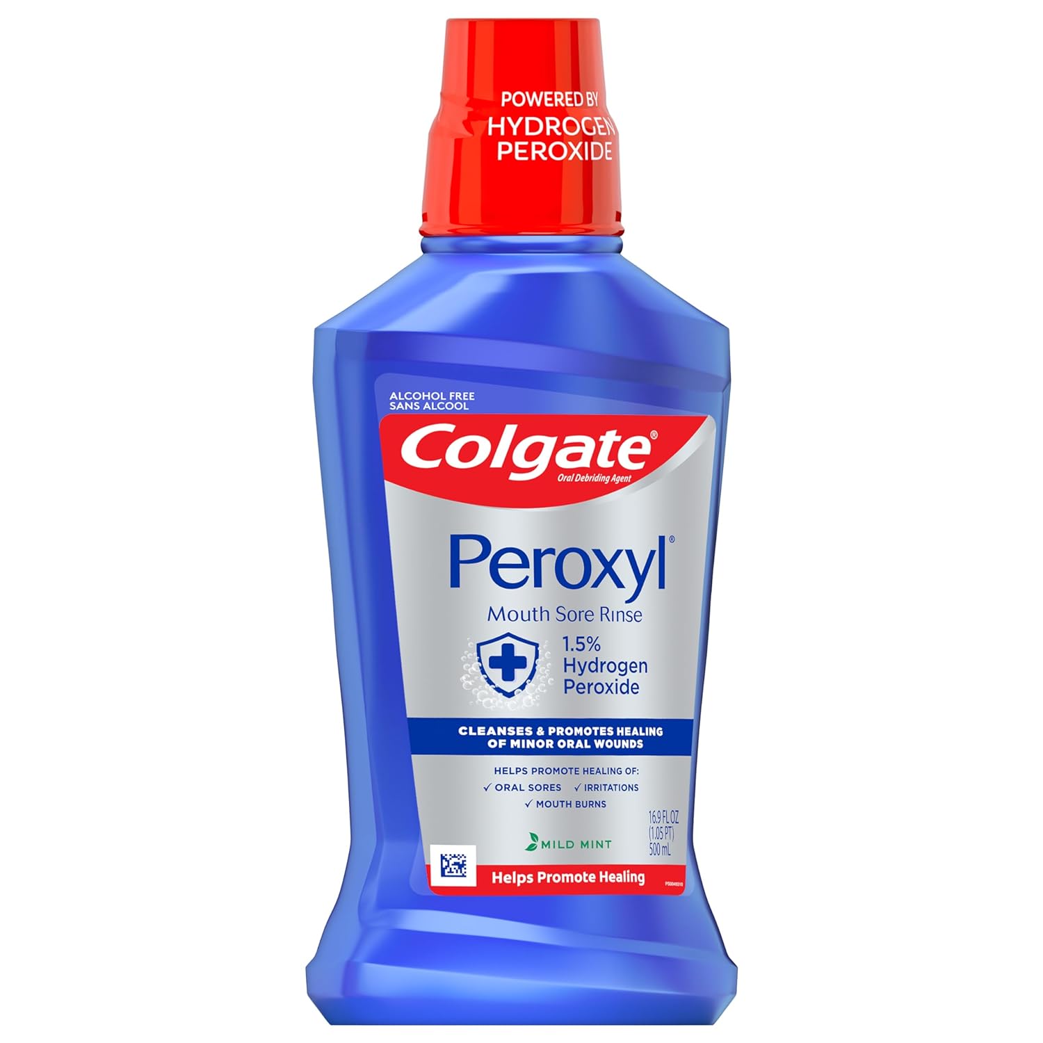 COLGATE PPAX1405305 Peroxyl Mouth Sore Rinse, Mild Mint, 500mL