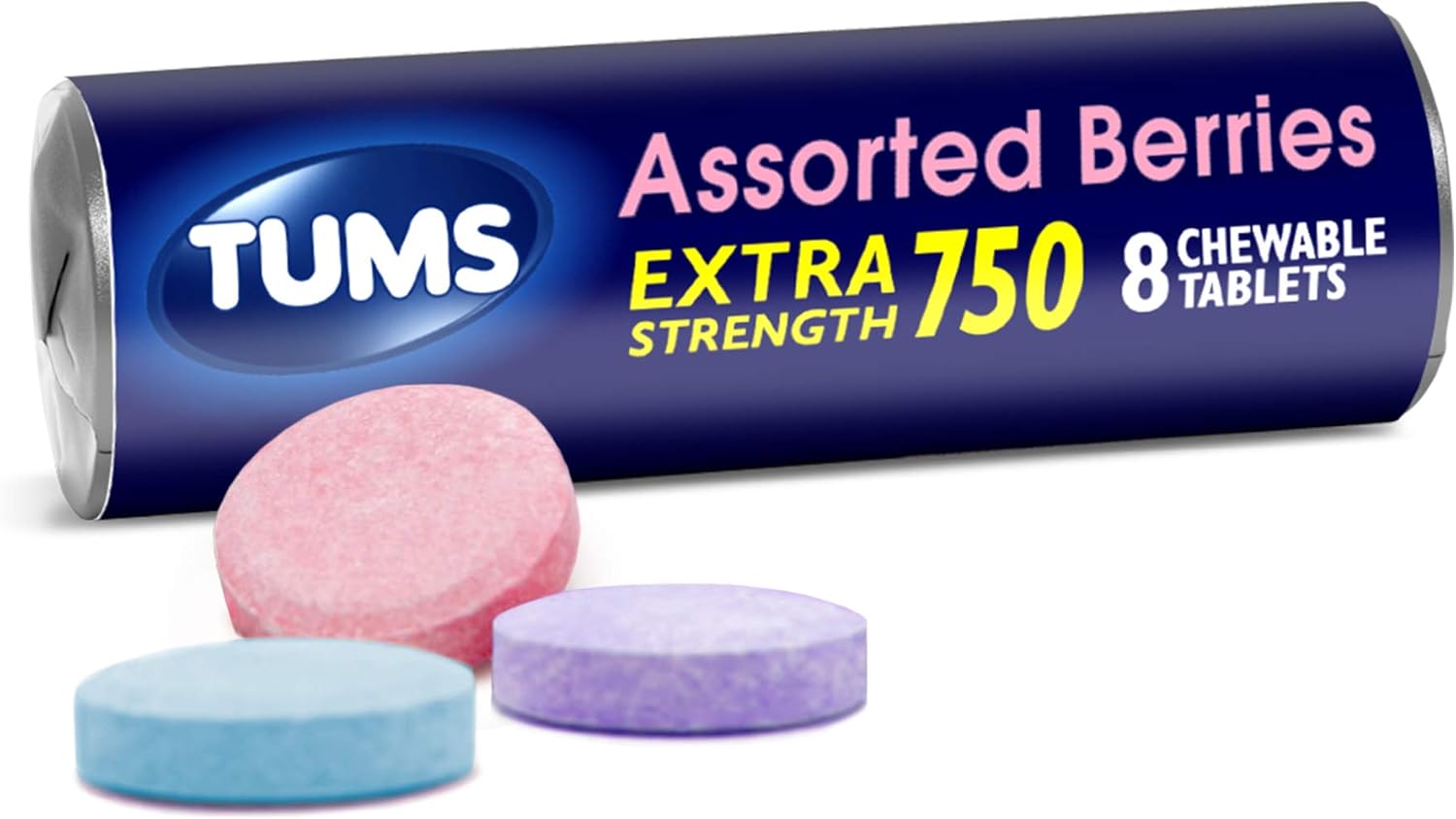 Tums Extra Strength Assorted Berries Antacid 12pk