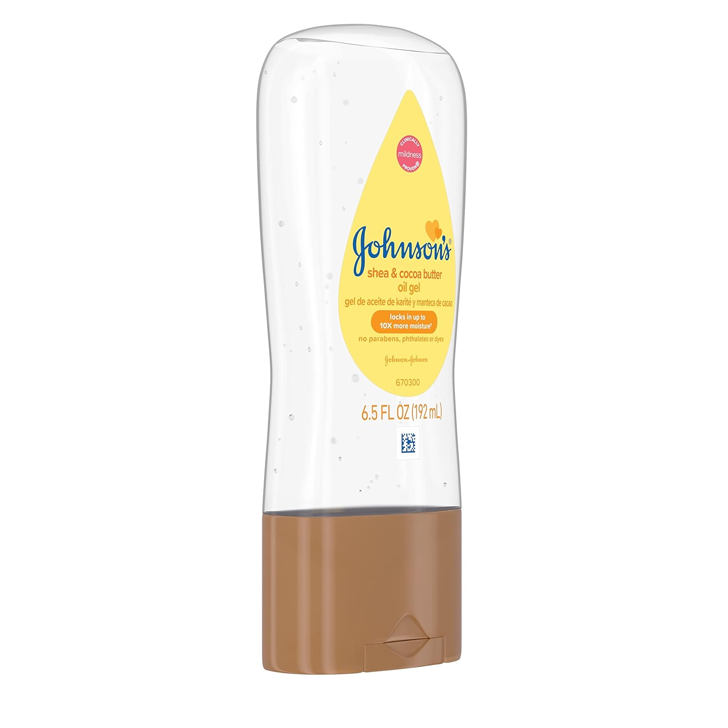 Johnson's Baby Oil Gel Enriched With Shea and Cocoa Butter, Great for Baby Massage, 6.5 fl. oz