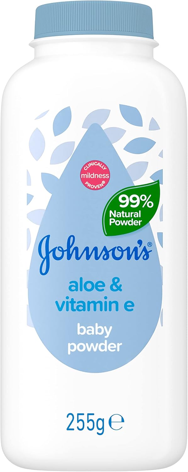 Johnson & Johnson Baby Protective Cornstarch Powder with Aloe Extract, 9 oz