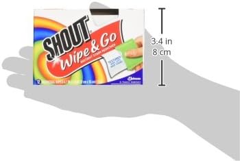 Shout Wipes, Portable Stain Treater Towelettes - 12 ea