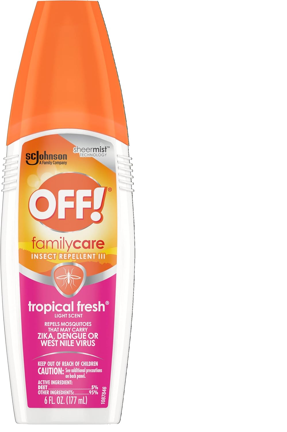 Off! Skintastic Insect Repellent, Tropical Fresh, Family, 6 fl oz (177 ml)