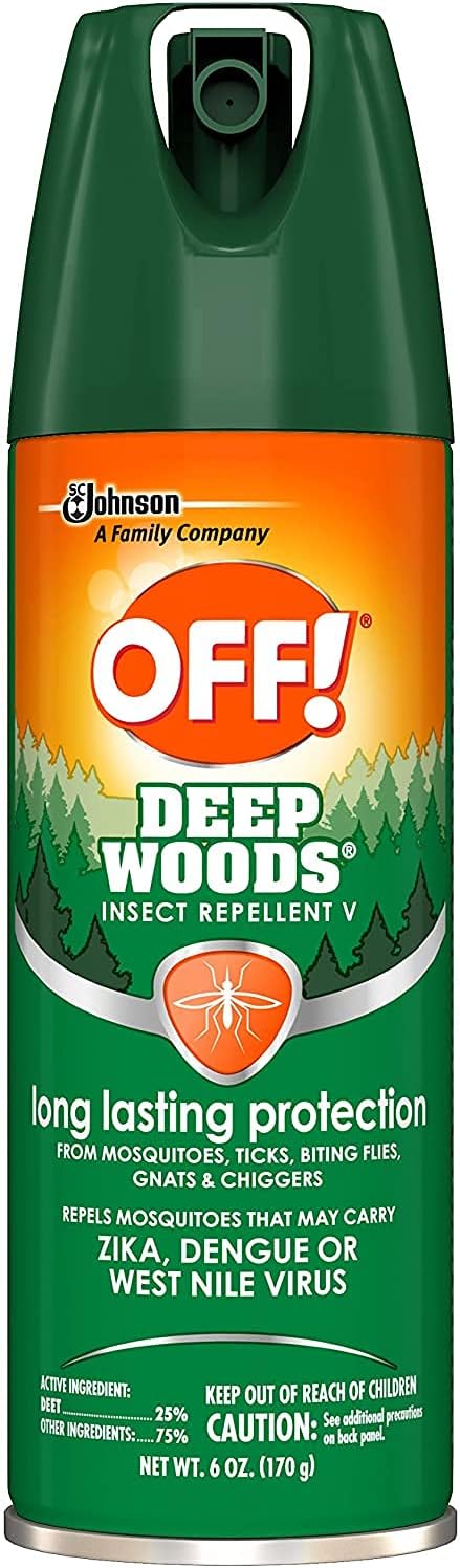 Off Cb018425Ct Deep Woods Off!, 6-Oz. Aerosol Can, 12 Cans/Carton