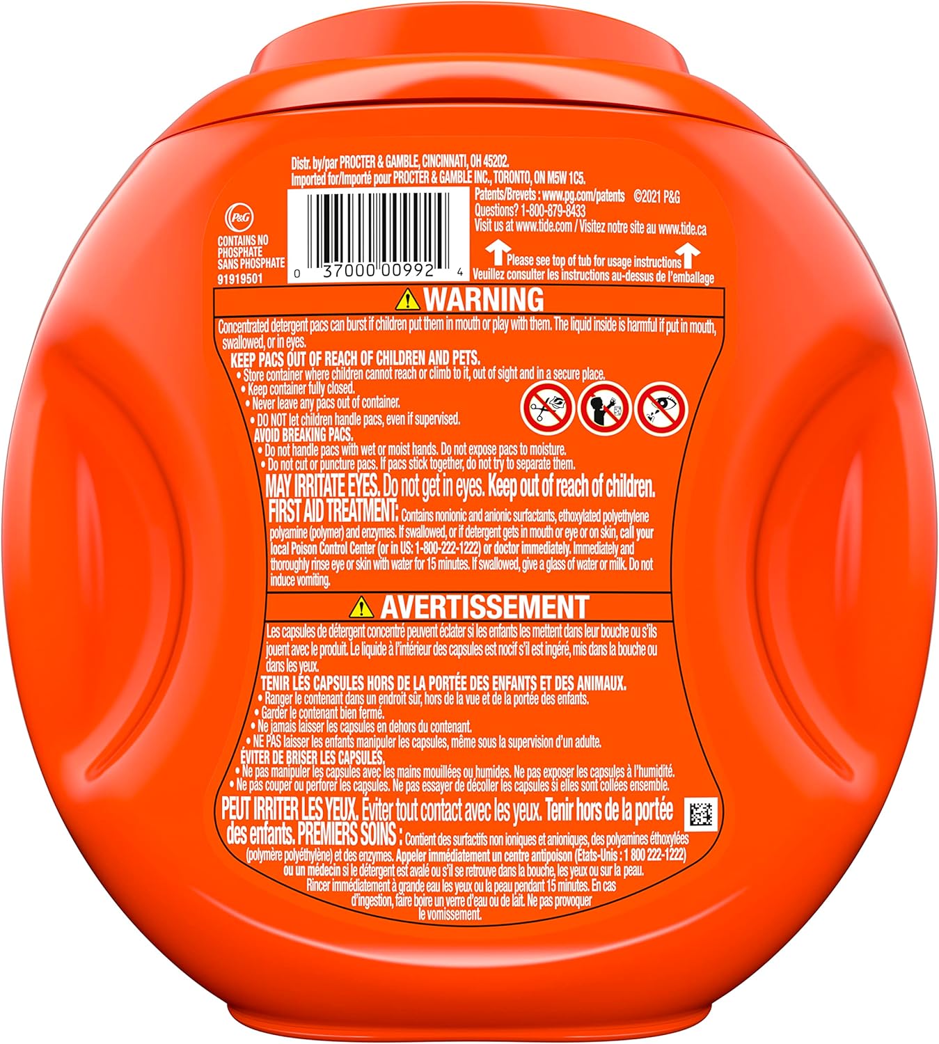 Tide PODS Liquid Detergent Pacs, Spring Meadow, 42 Count