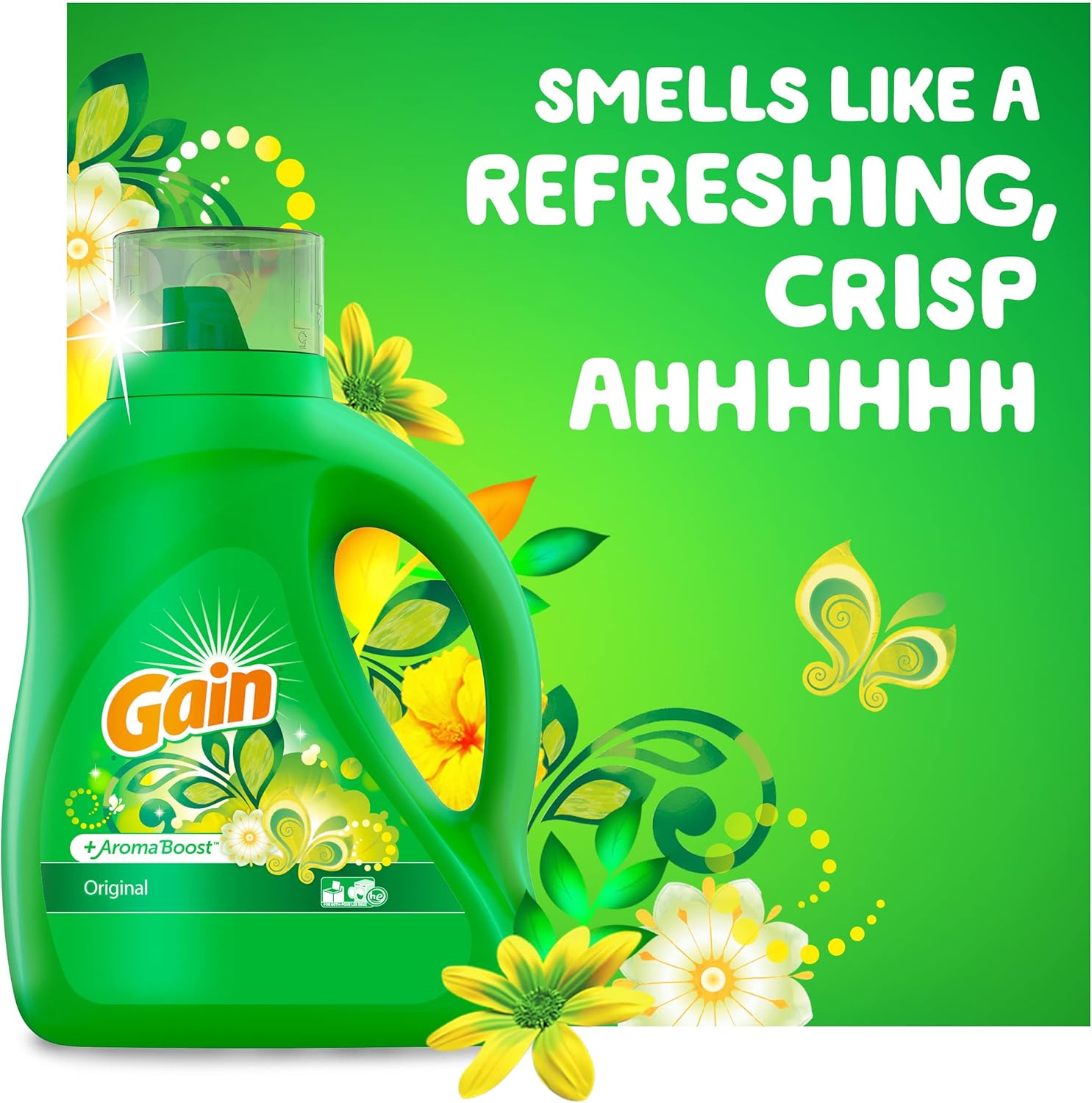 GAIN Original He Liquid Laundry Detergent - 32 Loads