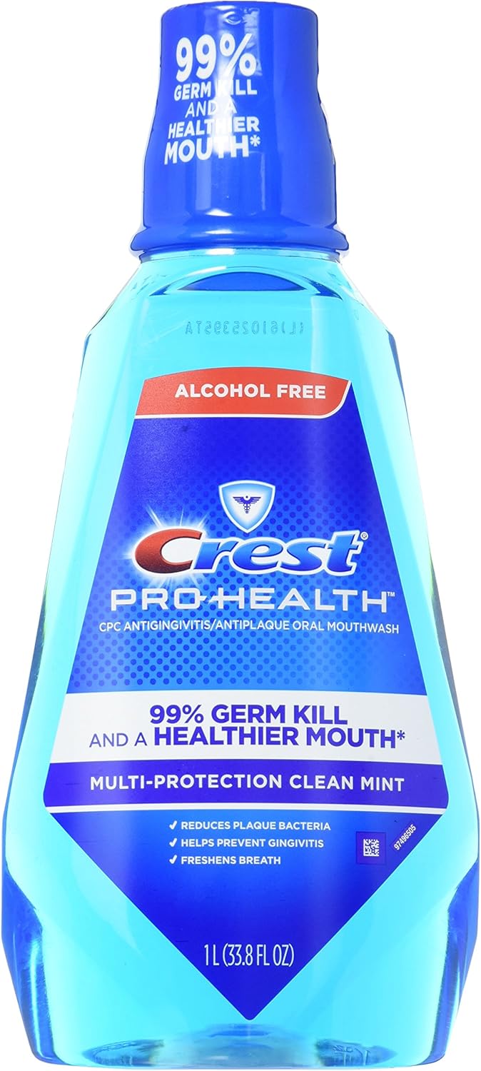 Crest Pro-Health Multi-Protection Clean Mint Mouthwash 33.8 Oz