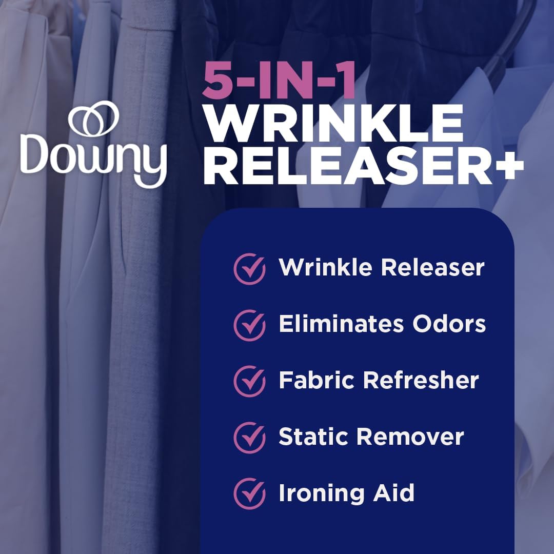 Downy Wrinkle Releaser Plus, Light Fresh Scent, 33.8 Fluid Ounce by Downy Pack of 2