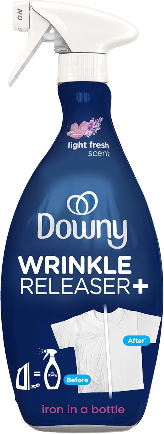 Wrinkle Releaser Fabric Refresher Spray, Ironing Aid and Anti Static Spray, Light Fresh Scent, 33.8 Fl Oz