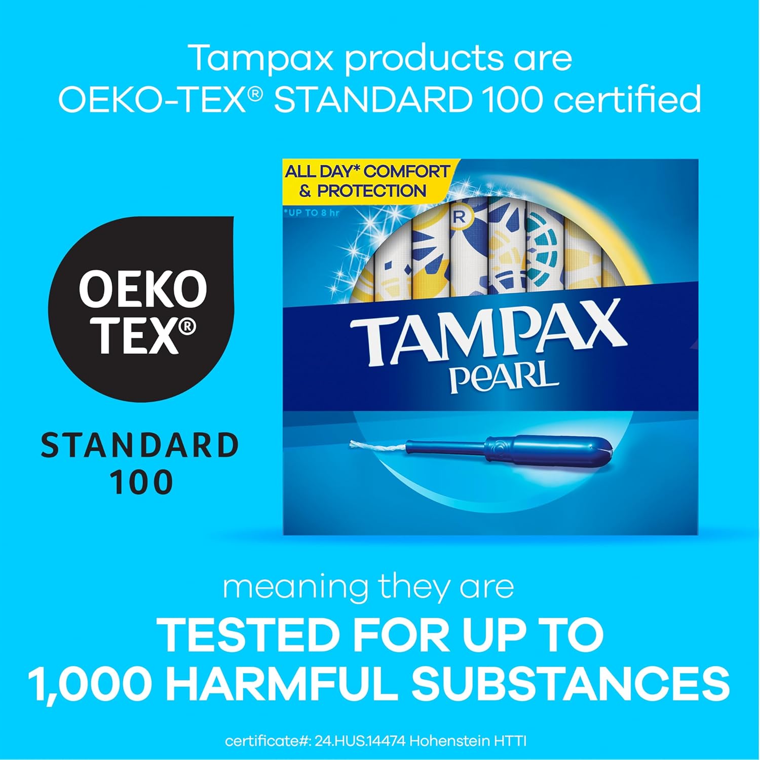 Tampax Pearl Tampons Trio Pack, Super/Super Plus/Ultra Absorbency with BPA-Free Plastic Applicator and LeakGuard Braid, Unscented, 34 Count