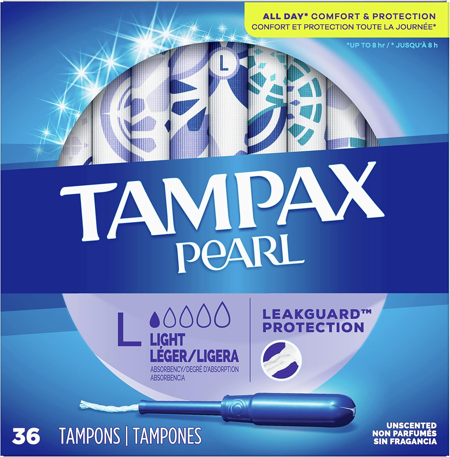 Tampax Pearl Lites Tampons - Unscented, 36 Count