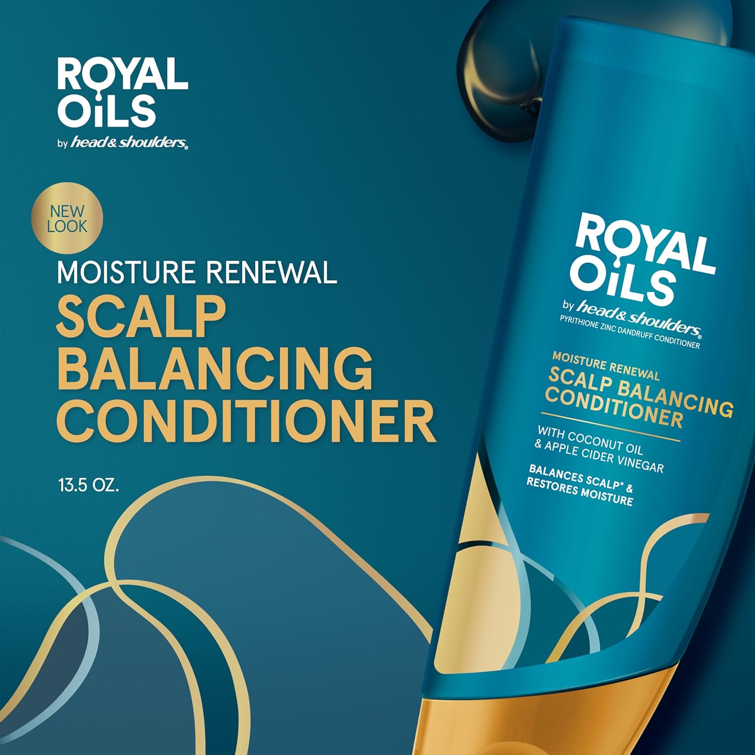 Royal Oils Conditioner with Coconut Oil, Moisture Renewal Scalp Balancing & Anti Dandruff Treatment