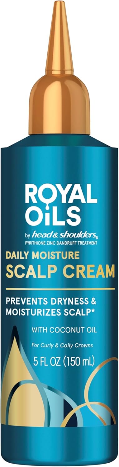 Daily Moisture Scalp Cream Treatment, Royal Oils Collection with Coconut Oil, Anti Dandruff