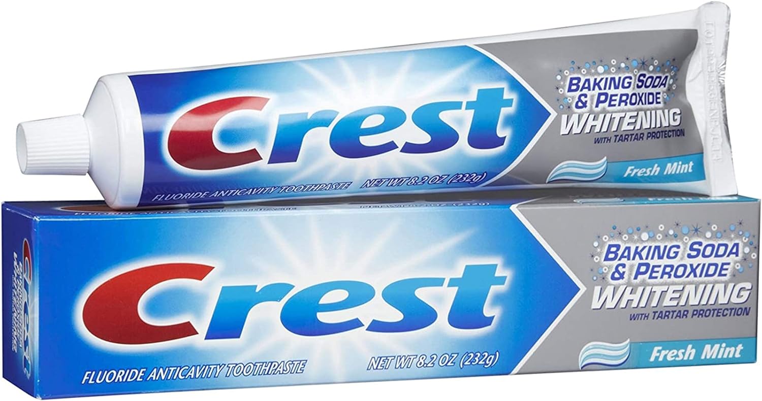 Crest Whitening with Tartar Protection Striped Toothpaste - Fresh Mint, 230g (8.2oz)