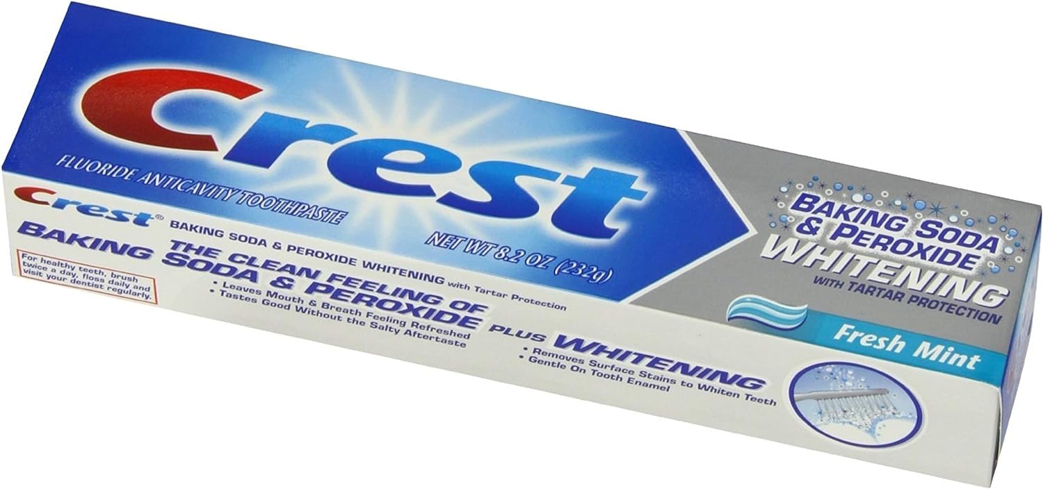 Crest Whitening with Tartar Protection Striped Toothpaste - Fresh Mint, 230g (8.2oz)