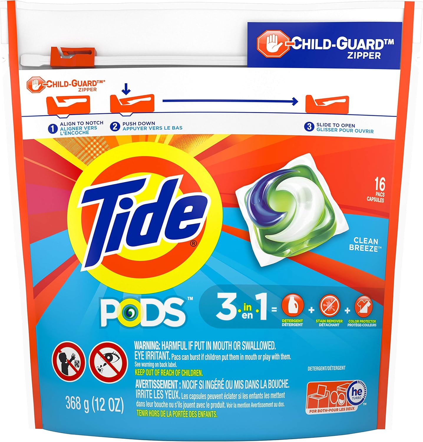 Tide Pods 16-Count Ocean Mist Laundry Detergent