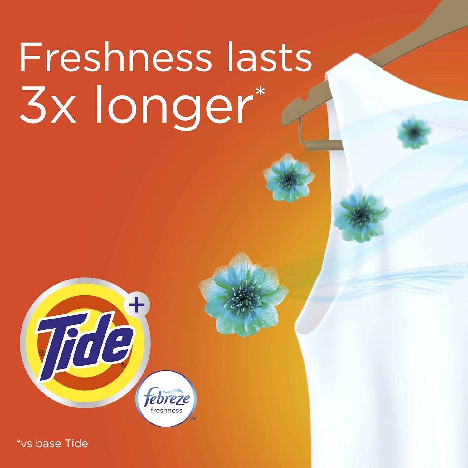 Tide plus Febreze Freshness Botanical Rain HE Turbo Clean Liquid Laundry Detergent, 46 oz, 29 loads (Packaging May Vary)