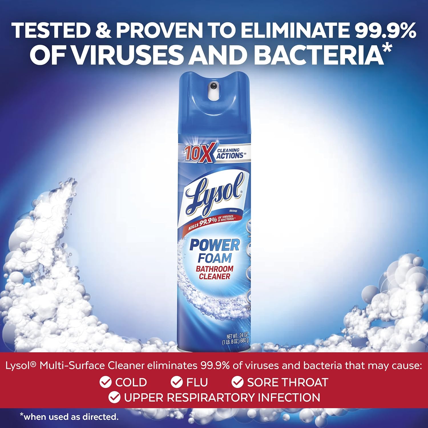 Lysol Bathroom Cleaner Spray, Island Breeze 24 oz