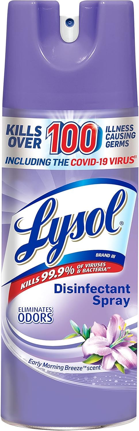 Lysol Disinfectant Spray, Early Morning Breeze, 12.5oz