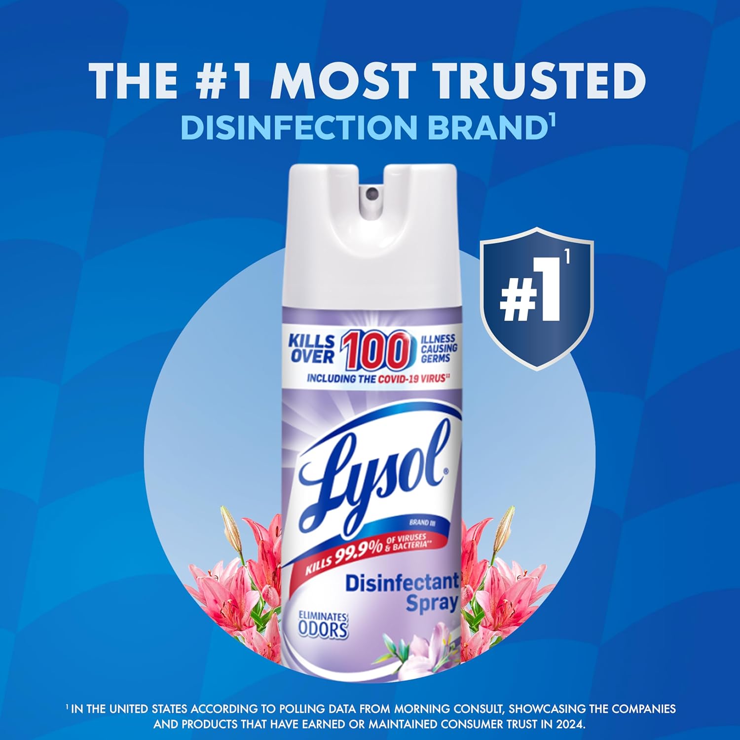 Lysol Disinfectant Spray, Early Morning Breeze, 12.5oz