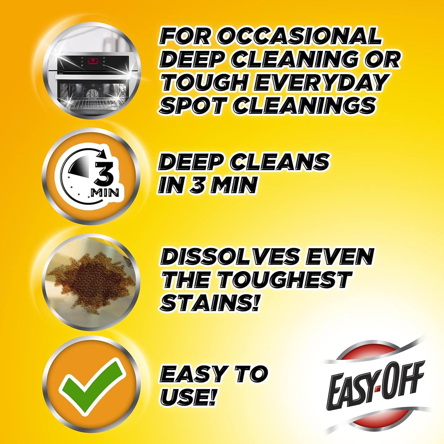 Easy Off Easy-Off Heavy Duty Oven Cleaner, Regular Scent 14.5 Oz Can