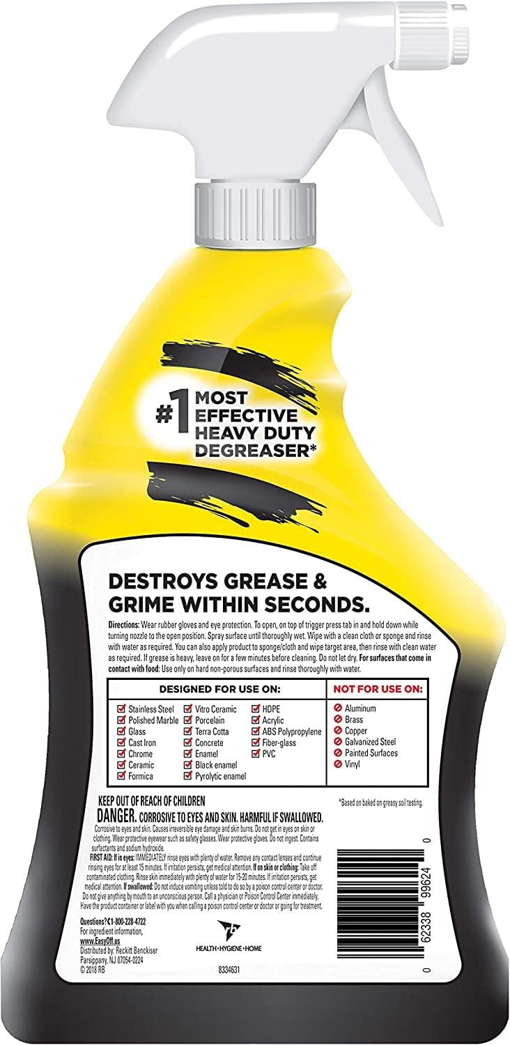 Easy Off Heavy Duty Degreaser Cleaner Spray - 32oz (946ml)