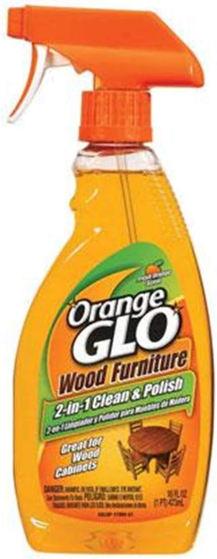 Wood Furniture 2 in 1 cleaner and Polish Spray with Ultra Plush Microfiber Cloth