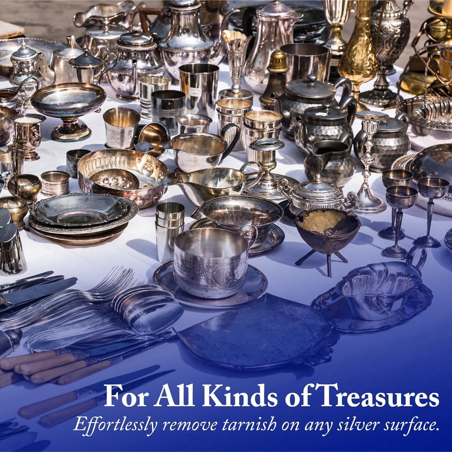 Goddard's silver polish for all treasures - effortlessly remove tarnish on all silver.  