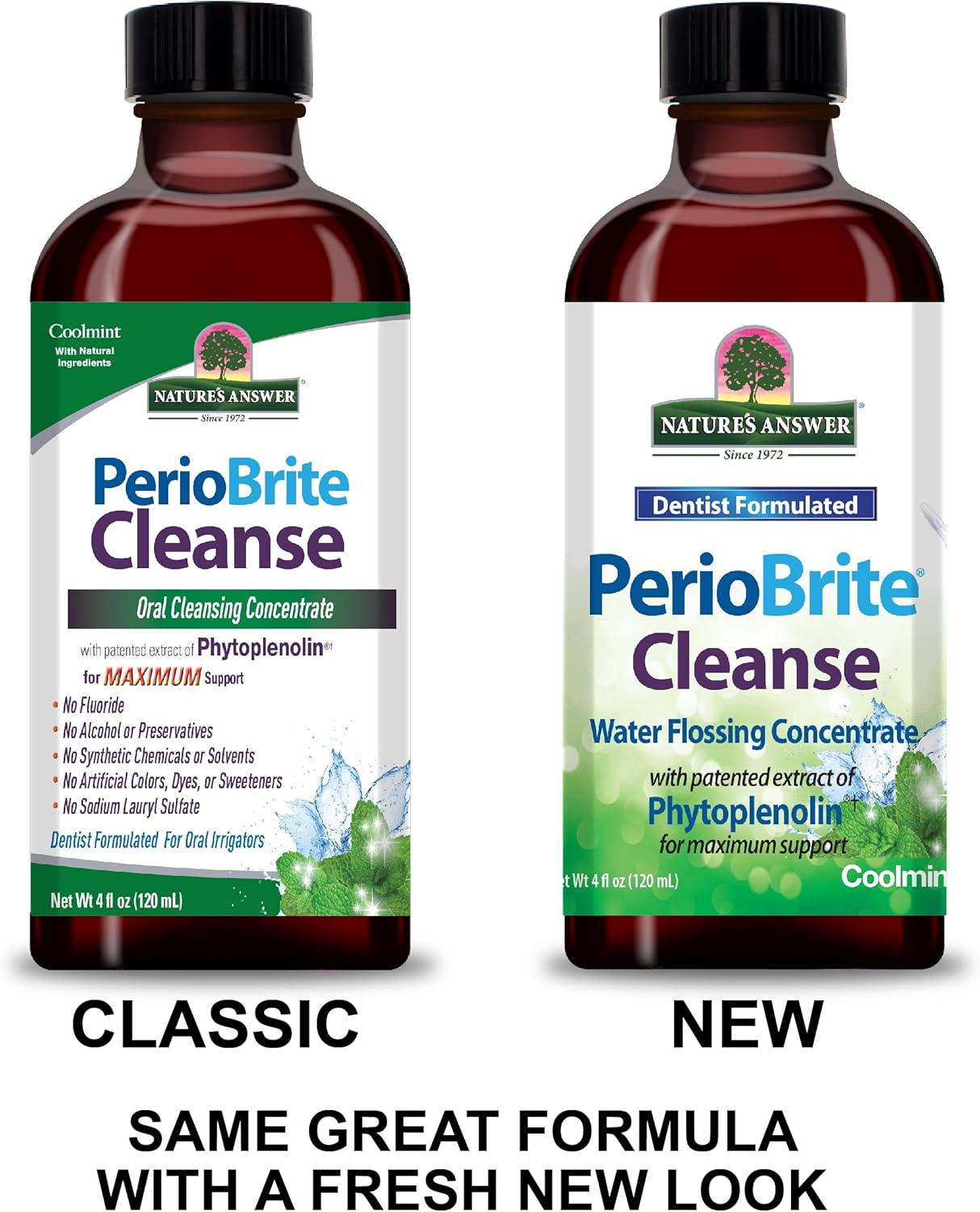 Nature's Answer - PerioCleanse Oral Cleansin - 120ml - Natural - Cleanses & Refreshes Oral Hygiene - Supports Healthy Gums & Mouth