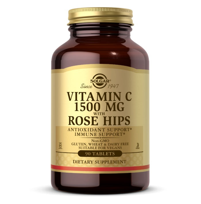 Solgar Vitamin C 1500mg with Rosehips - 90 Tablets