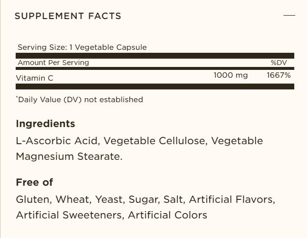 Solgar C 1000 MG CAPS 250