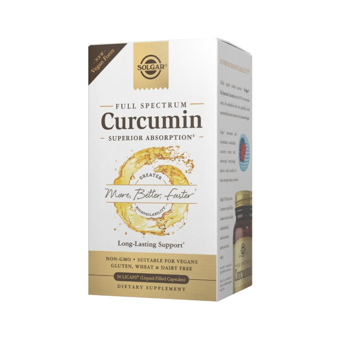 Solgar Full Spectrum Curcumin Softgels, Pack of 30