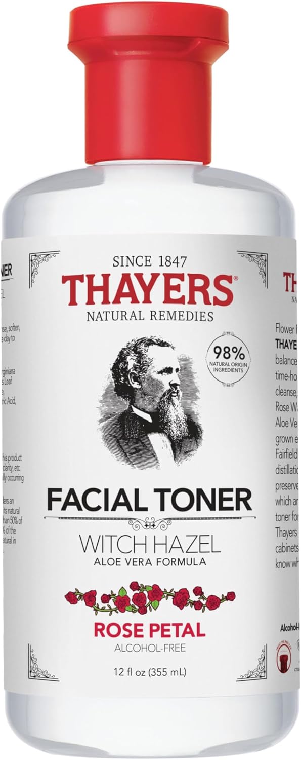 Thayers Witch Hazel Facial Gentle Rose Petal Toner Lotion with Organic Aloe Vera, 355ml